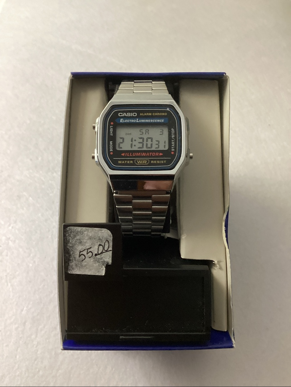 Casio Unisex Digital Stainless Steel Bracelet Watch 32mm